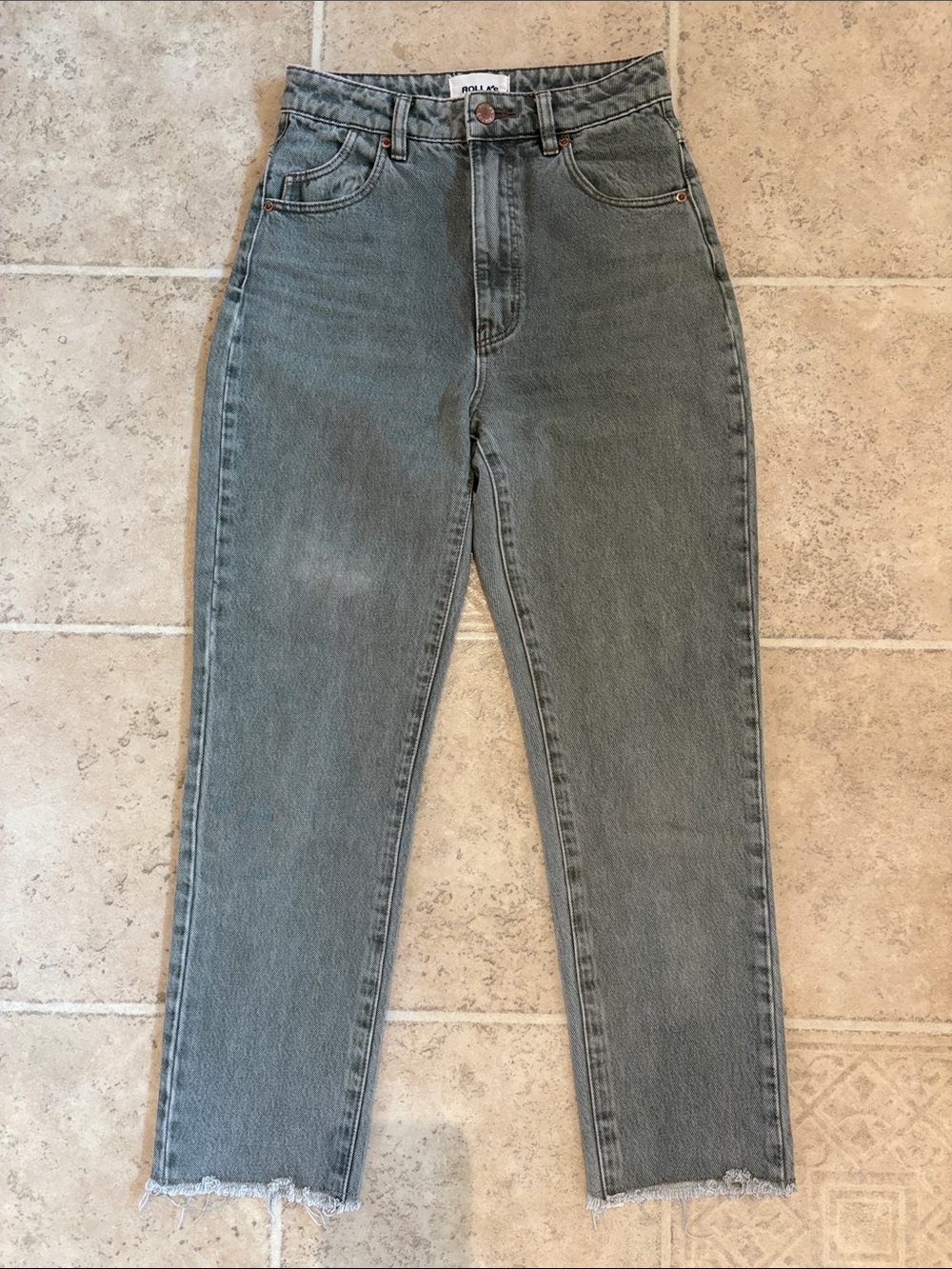 Rolla’s Dusters High Rise Slim in Big Sur Green